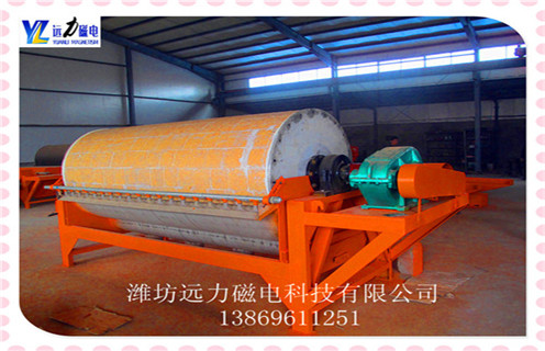 永磁筒式磁选机，福建永磁筒式磁选机优缺点_远力福建永磁筒式磁选机优缺点的结构磁场分布图